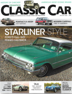 HEMMINGS CLASSIC CAR 2020 AUG - HIST OF CHECKER, '77 VENTURA, '88-91 SUBURBANS